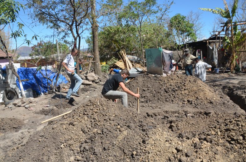 Digging the foundation for the next home