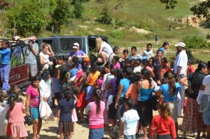 Hope Lives Apparel Food Drop in El Rosario