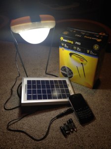 The SunKing Pro 2 Lamp and charger system